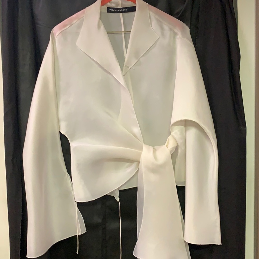 Jackie Rodgers two pc silk blouse gorgeous elegant